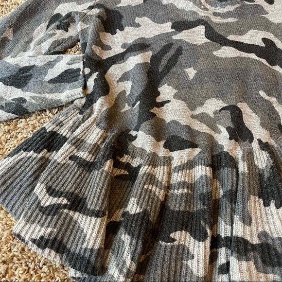 Chaser Camo Peplum Sweater - Picture 5 of 6